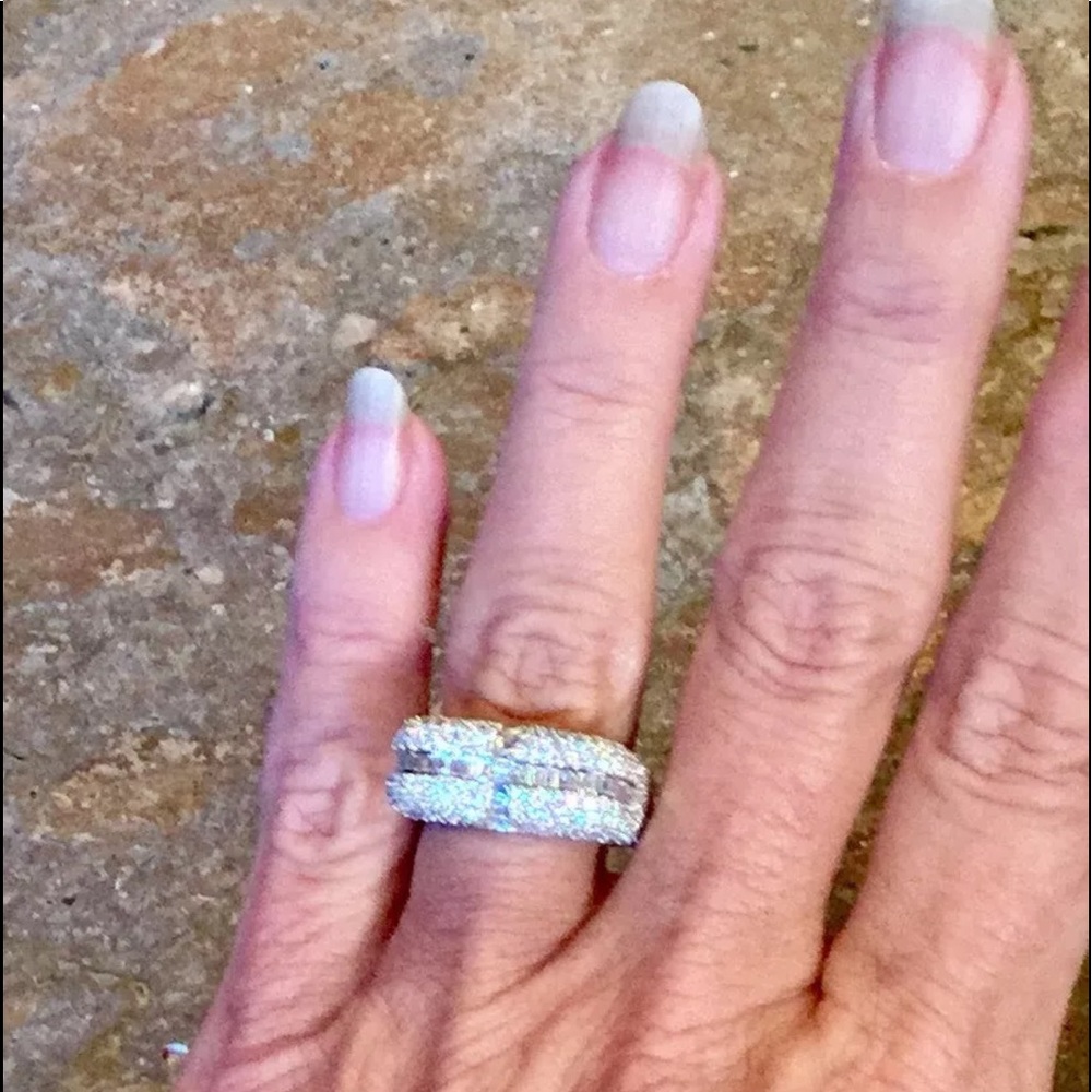Neda Behnam Couture 18K WG 3.97 CT VS Diamond Ring - Picture 7 of 8